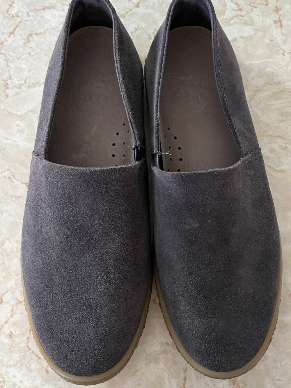 SeaVees Sun Tans Sz 9 Mens Slip On Sneakers Oiled Steel Suede Gum Sole - Picture 2 of 15